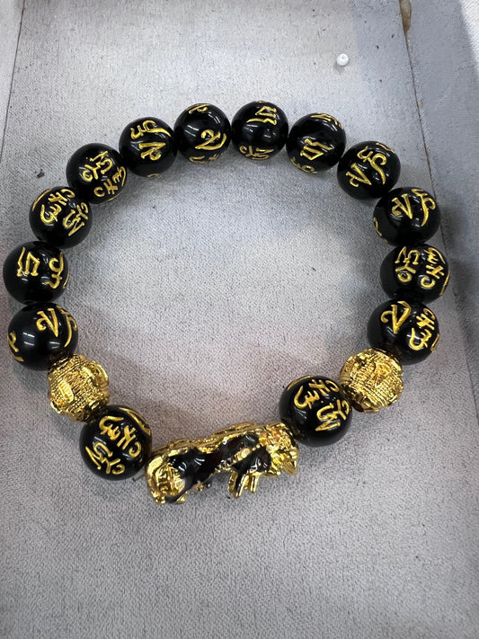special Black Beads with Golden color Balls and special Code SHIPPING & TAX IS INCLUDED